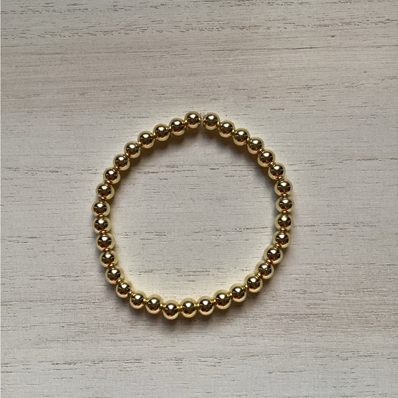 14K Gold Plated Goldstone Custom Bracelet Stack - Set of 5 - Picture 7 of 8